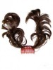 Two Pieces Remy Human Hair Wrap