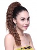 Synthetic Long Wavy Auburn Claw Clip Ponytail