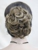 Women's Brown Synthetic Short Curly Wavy Claw Clip Wrap