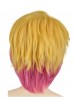 Rhodian Short Blonde Pink Wig Cosplay