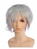 Ring Short Silver White Wig Cosplay