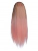 Sabren Long Brown Pink Wig Cosplay