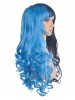 Seth Long Black Blue Ponytail Wig Cosplay