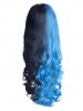 Seth Long Black Blue Ponytail Wig Cosplay