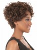 Curly Human Hair Wigs with Capless Cap
