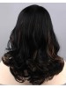 Lace Front Long Black Wavy Remy Human Hair Wig