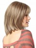Shoulder Length Angled-Cut Human Hair Wig