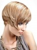 100% Remy Human Hair Natural Handcrafted Elegant Short Layered Straight Wig