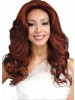 Red Long Body Wave African American Wig