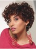 With Bangs Brown Curly Cheapest African American Wigs