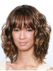 Brown Layered Curly African American Wigs
