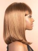 Shoulder Length Silky Straight Synthetic Wig