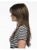 Long Layered Lace Front Synthetic Wig With Side Bangs