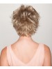 Light Blond Short Ladies Wig With Bangs