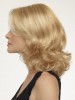 Medium Length Soft Wavy Lace Front Synthetic Wig