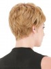 Open Cap Short Straight Synthetic Wig