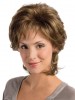 Collar Length Layered Cut Wig with Flicked Out Ends
