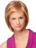 Blonde Short Human Hair Wig For Long Faces