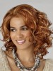Medium Length Curly Lace Front Synthetic Wig