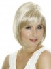 Classic Bob Hairstyle Light Blonde Synthetic Lace Wig