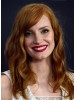Jessica Chastain Long Wavy Cut Wig