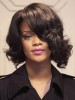 Cool Medium Wavy Rihanna Hairstyle Remy Human Hair Lace Front Wig