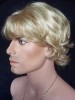 Cheap Short Wavy Synthetic Capless Wig for Man