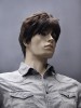 Chic Short Straight Synthetic Capless Wig for Man