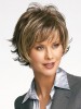 Short Sweeping Textured Layers Capless Wig