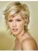 Capless Short Straight Blonde Synthetic Wig