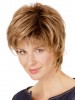 Feminine Synthetic Short Wig with Textured Layers