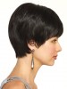 Remy Human Hair Cropped Look Short Wig