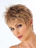 Cropped Style Textured Layers Synthetic Wig