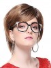 Brown Short Straight Synthetic Wig
