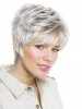 Lovely Short Layered Lace Front Grey Wig