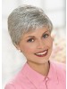 Short Women Gray Haired Wig