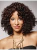African American Medium Small Curly Human Hair Lace Front Wig