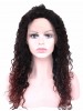 Afro-American Fair Lady Long Curly Lace Front Human Hair Wig
